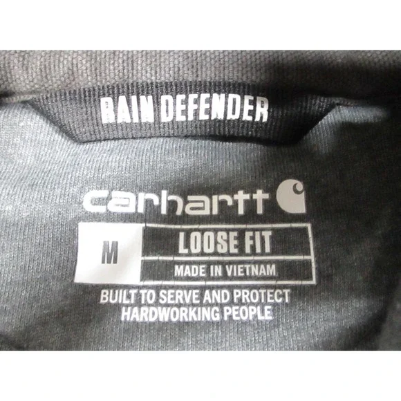 Carhartt Rain Defender Hoodie Sweatshirt Mens Medium‎ Gray Loose Fit Paxton